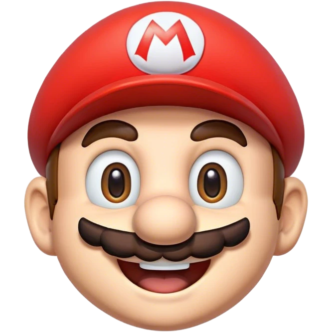 Super Mario face emoji