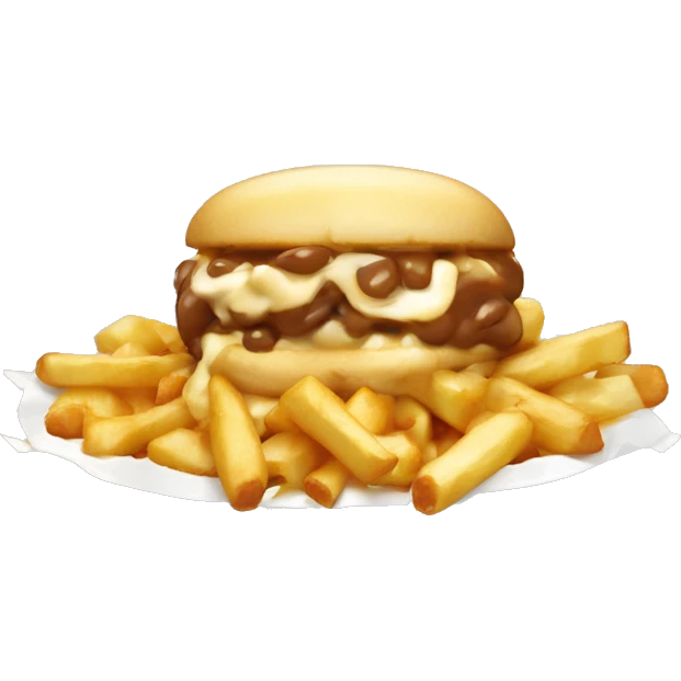 poutin qui mange le poutine emoji