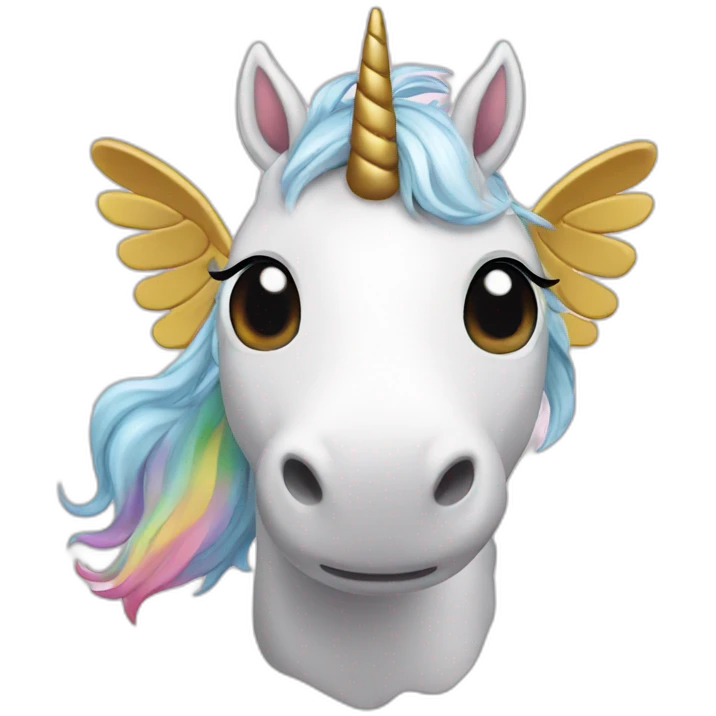 Unicorn with wings emoji