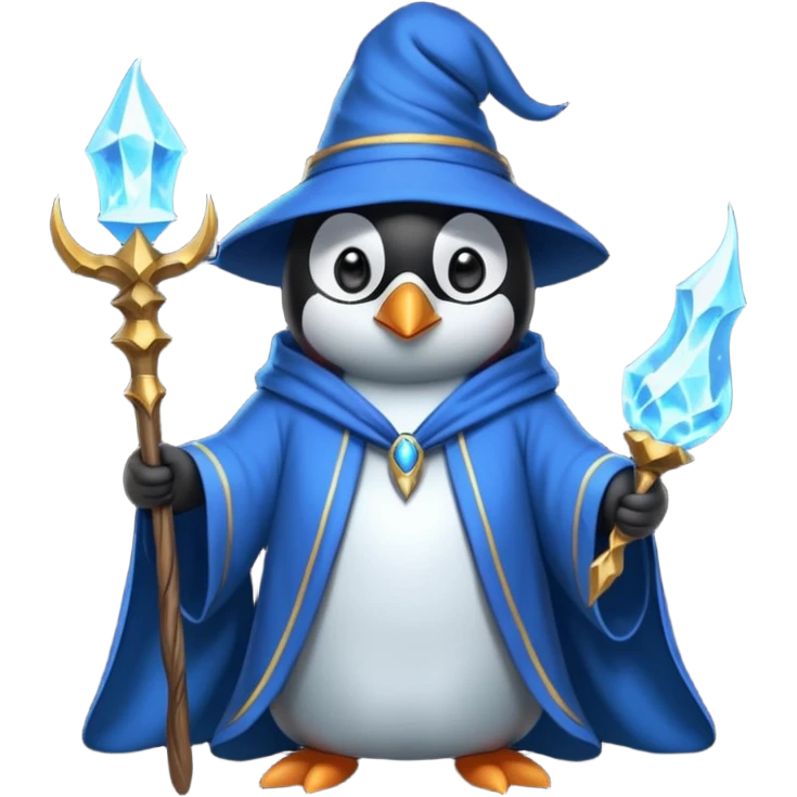 Penguin Wizard emoji