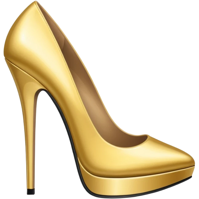 Gold party heels emoji