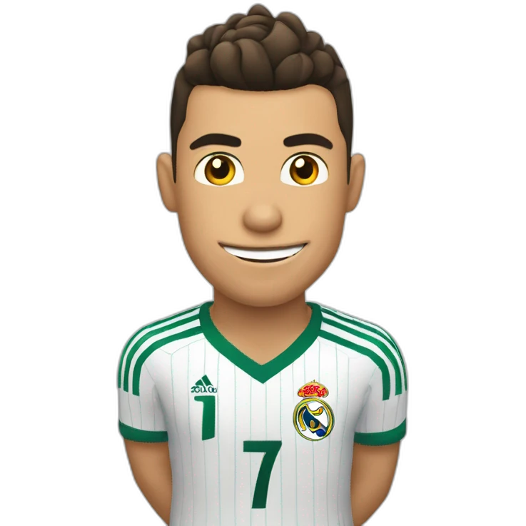 cristiano ronaldo qui crie siuuuuu en faisant le geste  emoji