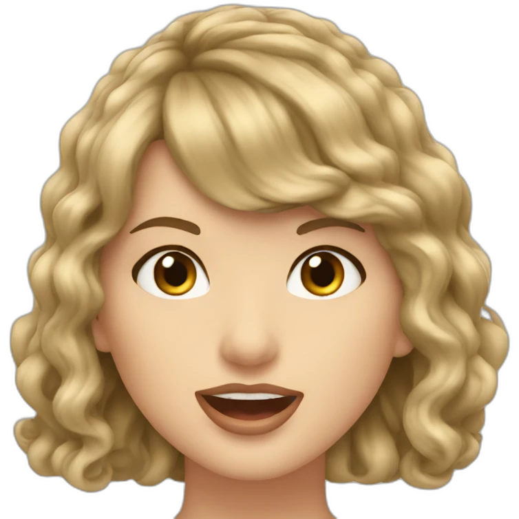 Taylor Swift singing emoji