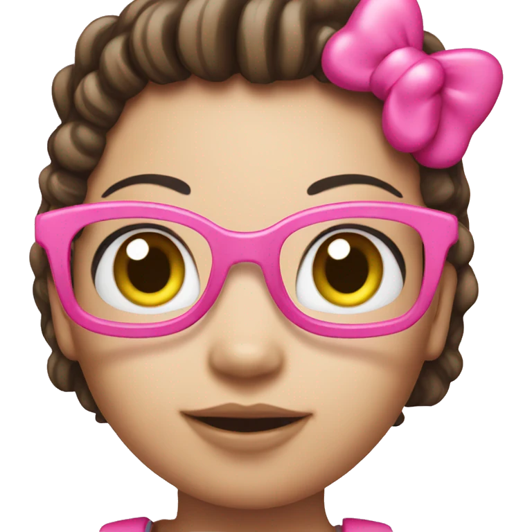 Hello kitty with pink emoji