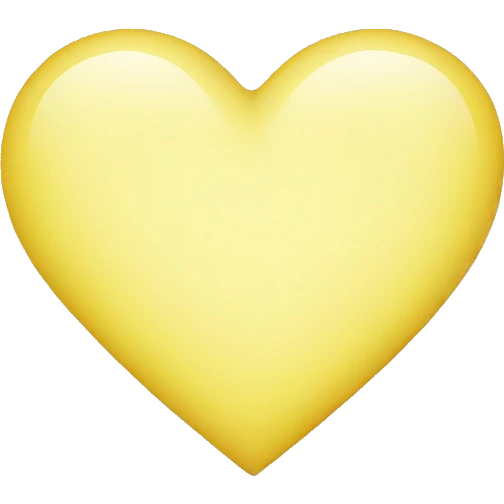 light yellow heart emoji