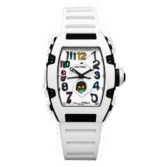 white watch Richard Mille emoji