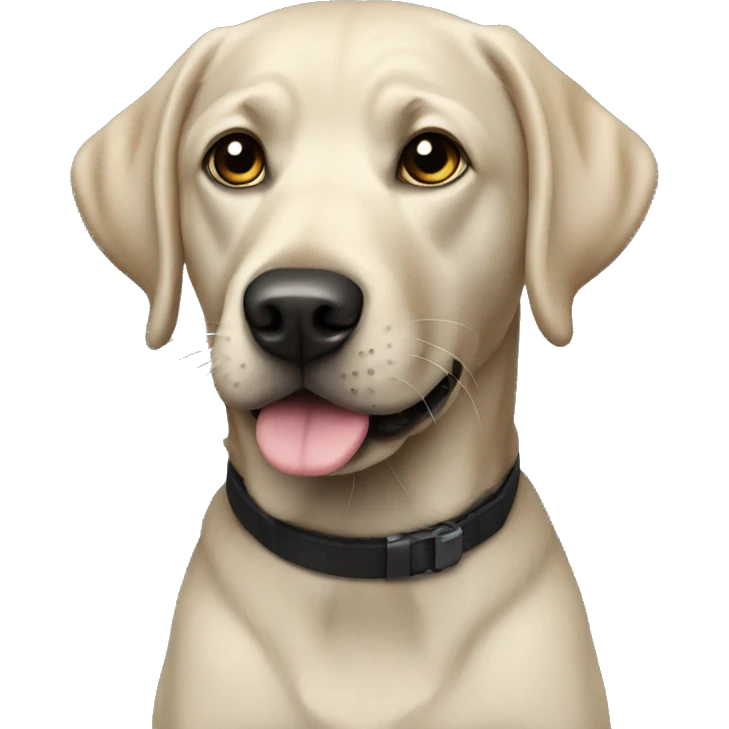 Black labrador  emoji