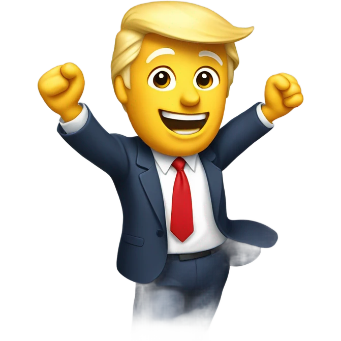 Donald trump dancing USA emoji
