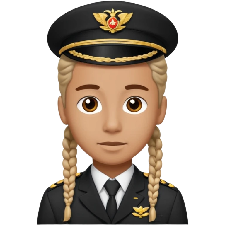 braided haired bellboy no hat emoji