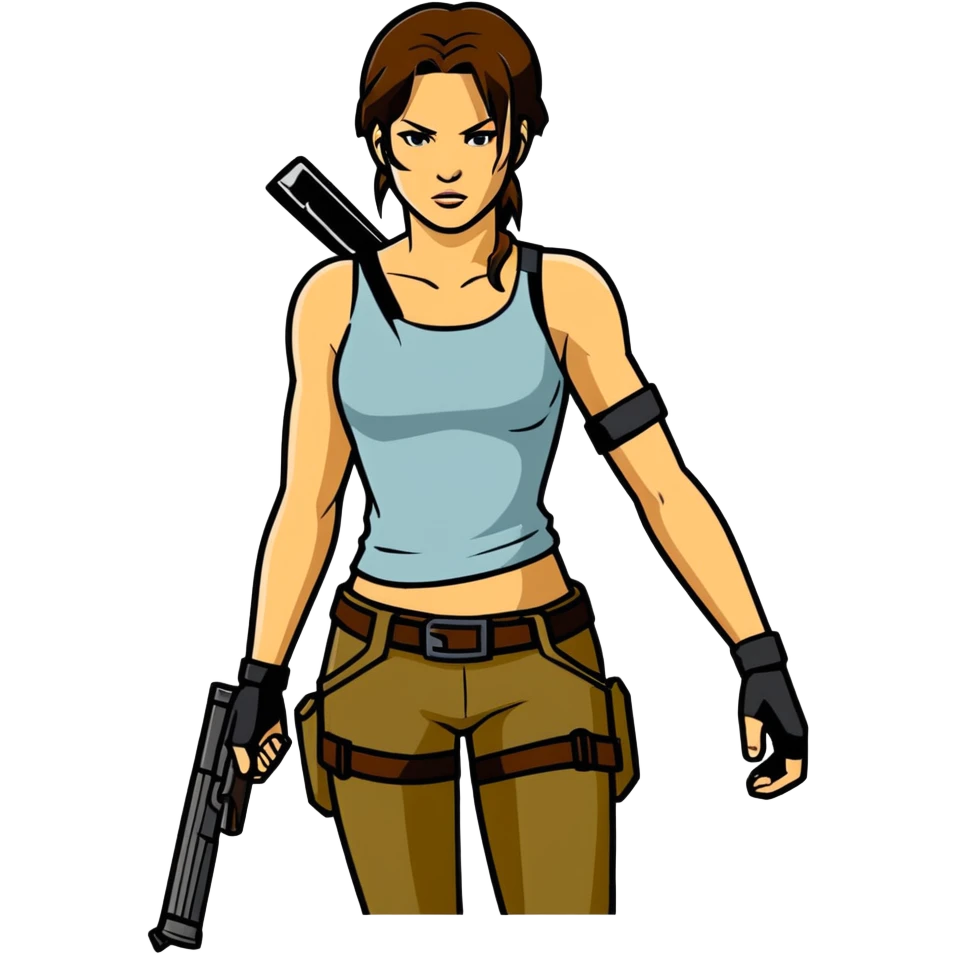 Lara Croft emoji