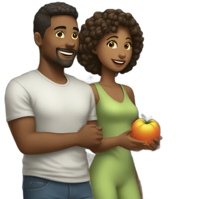 couple shopping together emoji