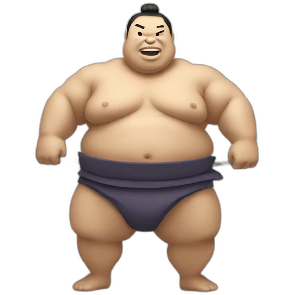 sumo on a line emoji