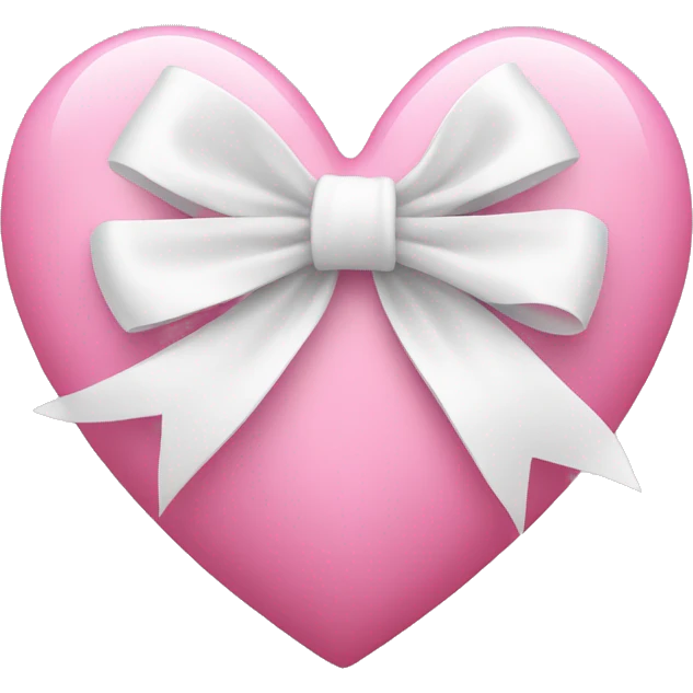 pink heart with a white bow emoji