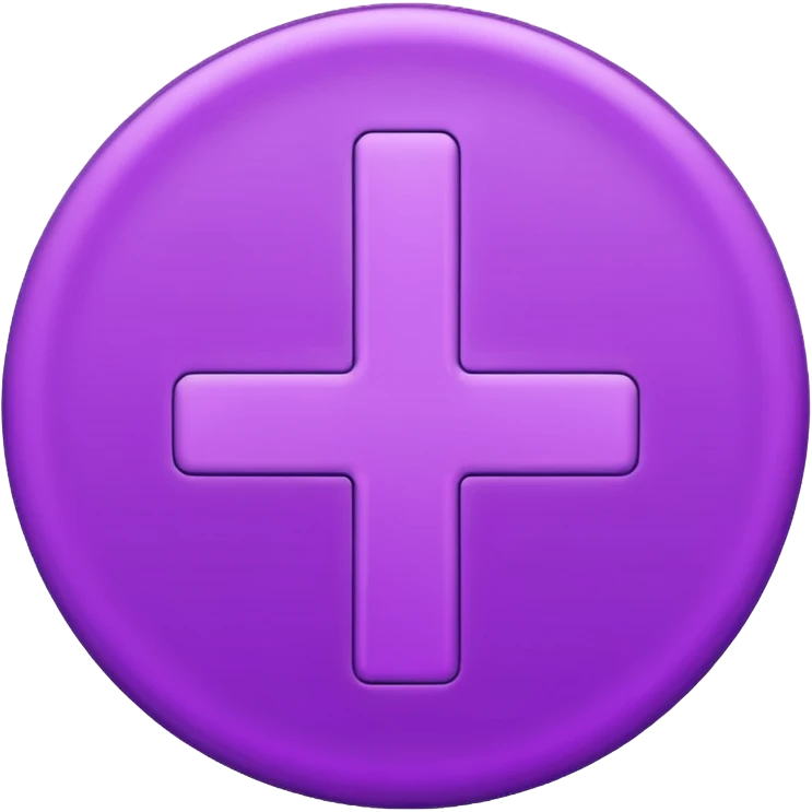 purple rounded edges "plus" emoji emoji