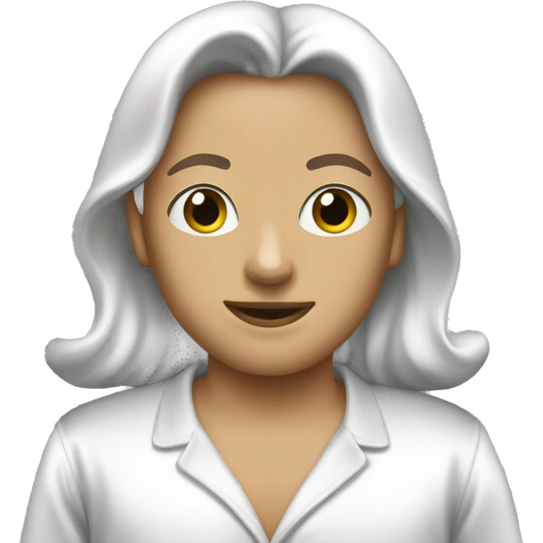 White satin pajama emoji