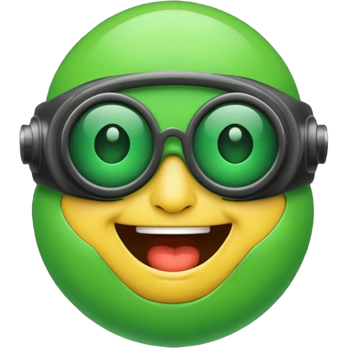 laughing crying emoji with night vision goggles emoji