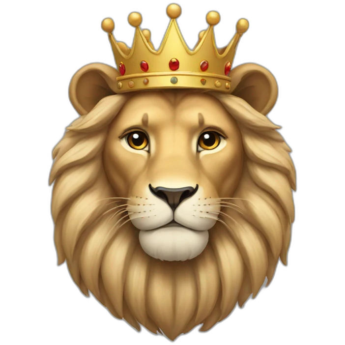 Lion with crown emoji