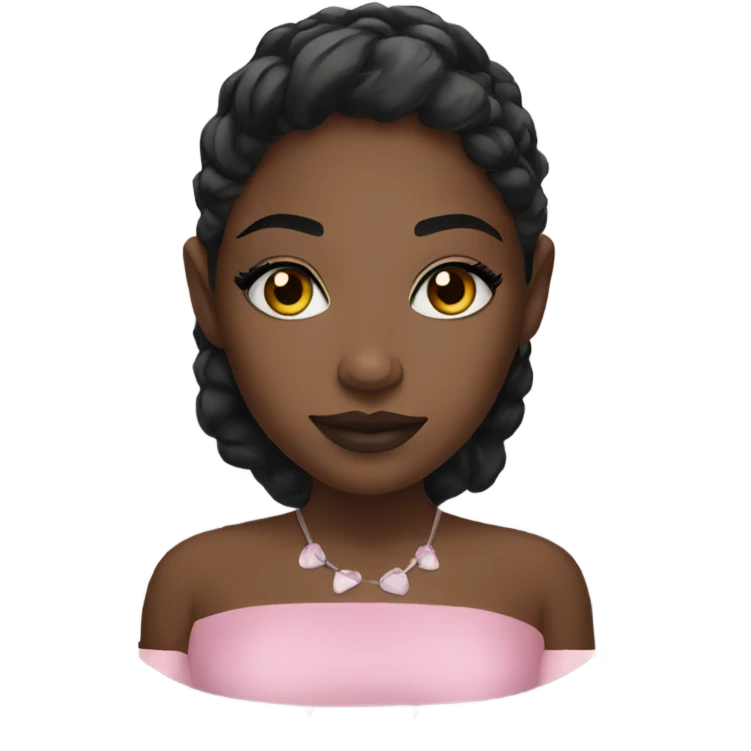 Black girl makeup  emoji