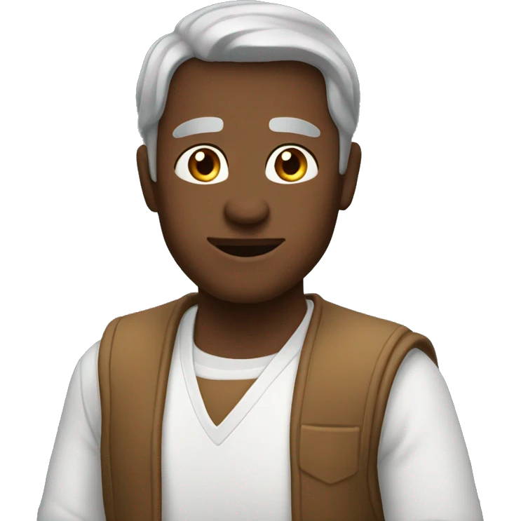 коричневый пудель  emoji