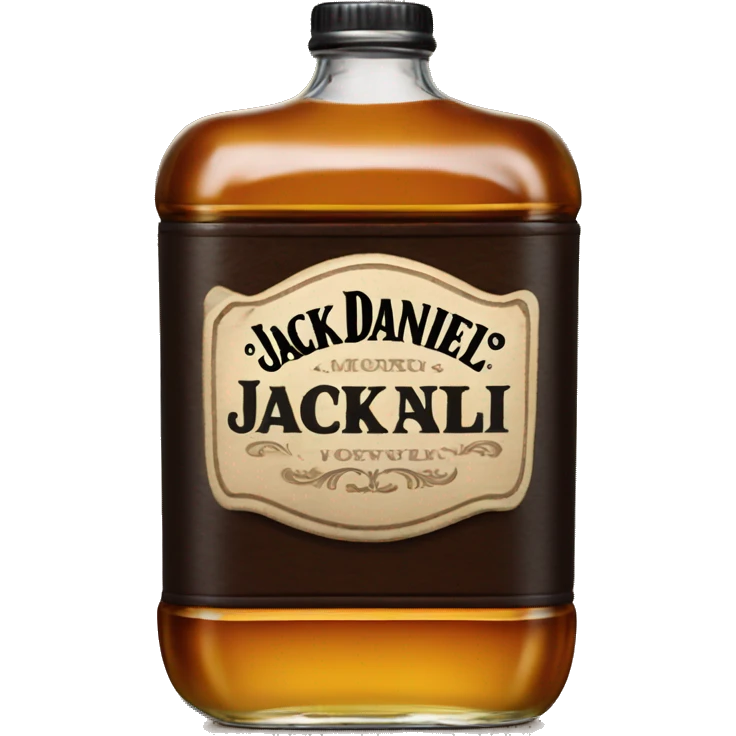 jack daniel’s bottle smiling emoji