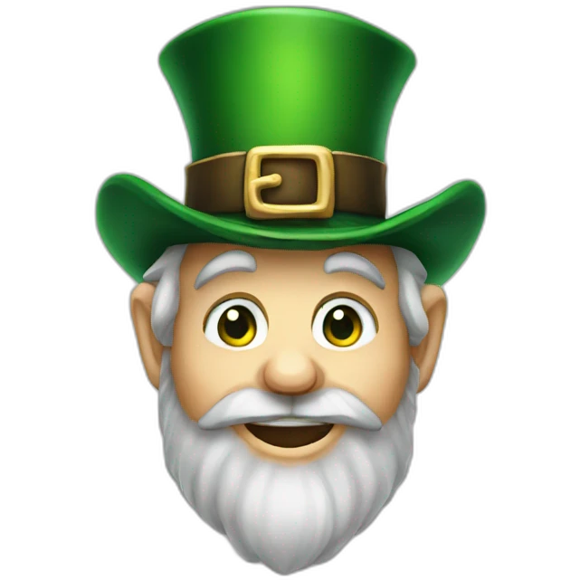 leprechaun head emoji