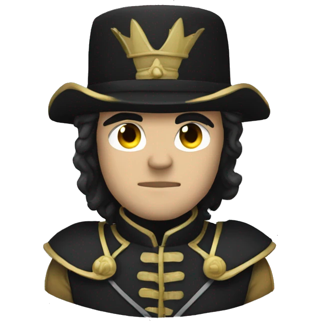 Chevalier noir emoji
