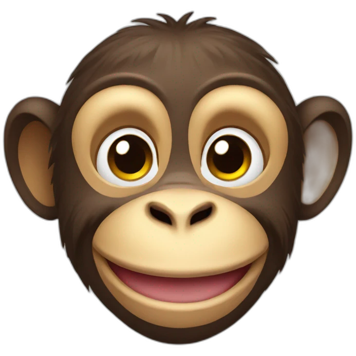 Monkey happy emoji