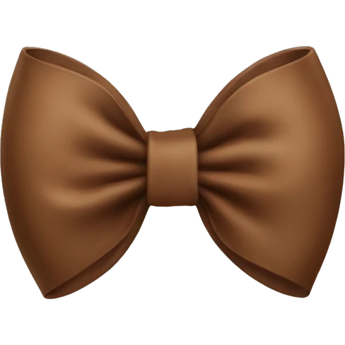 Brown bow  emoji