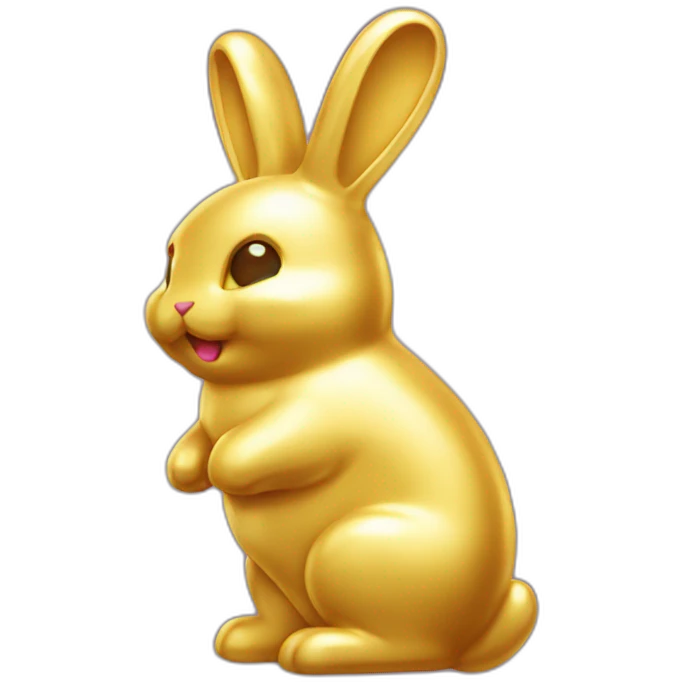 gummy bunny gold emoji