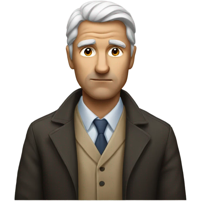 A man scheming  emoji