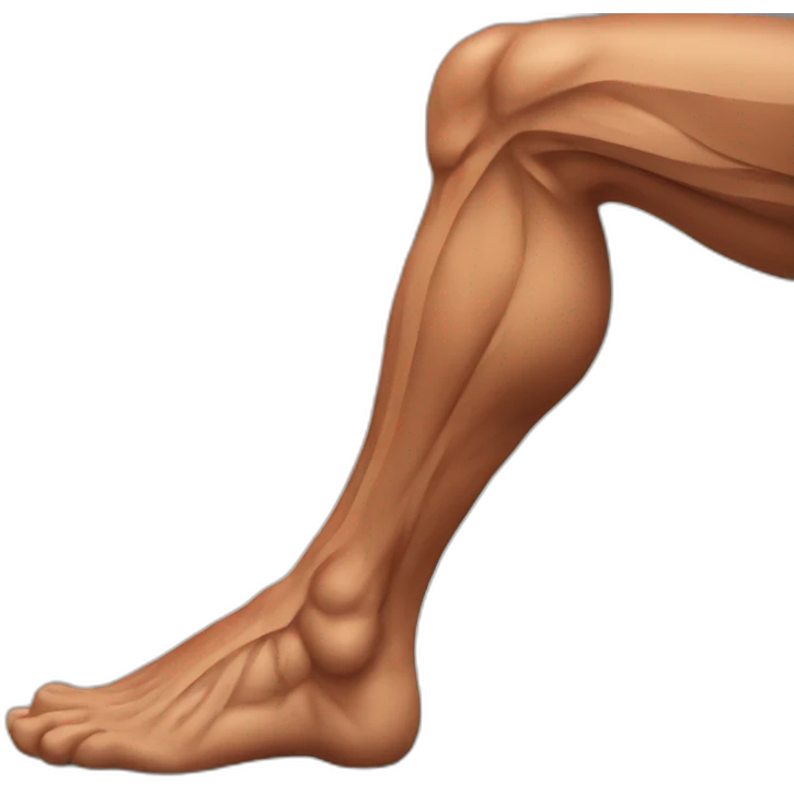 muscular leg emoji