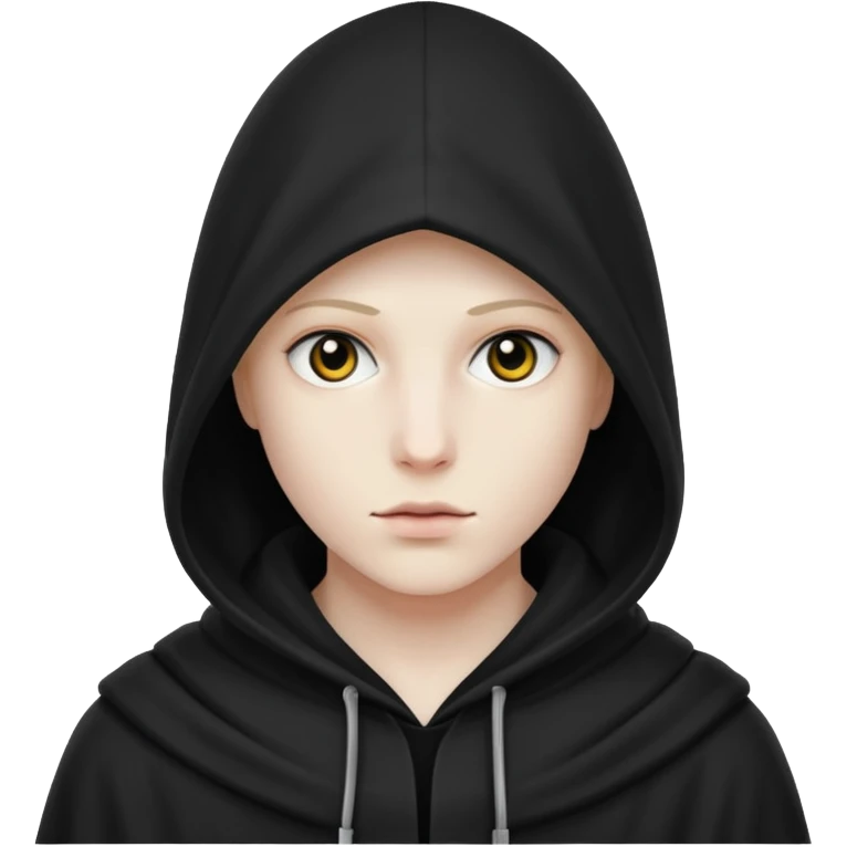 mysterious hooded emoji