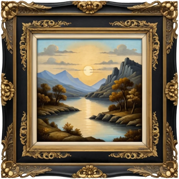 Old painting in the auction emoji