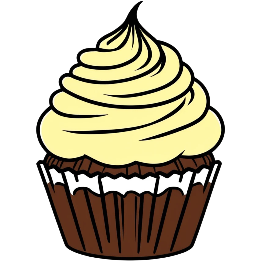 chocolate cupcake emoji