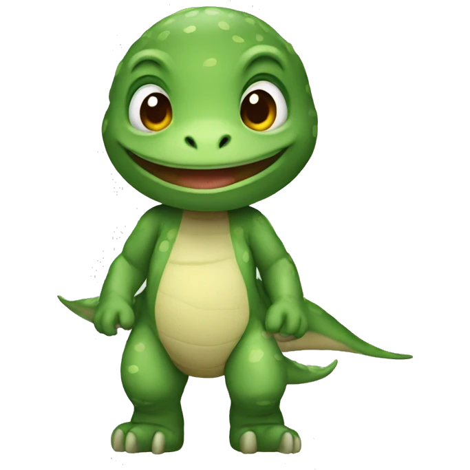 Bebé disfrazado de dinosaurio   emoji