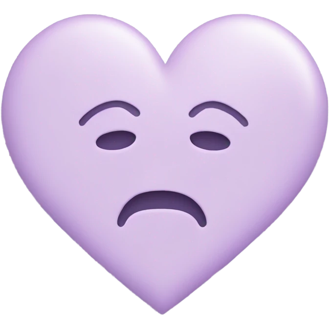 Pastel Purple Heart  emoji