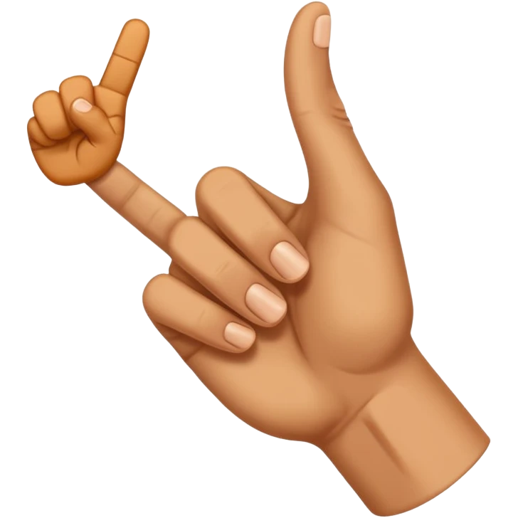 A dislike hand gesture  emoji