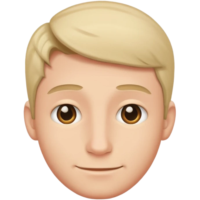 Tête timide homme emoji