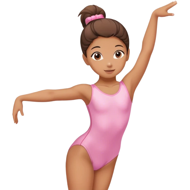 Dance gymnastics kids pink emoji