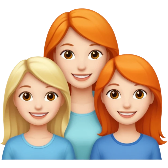 Three pretty girls emoji
