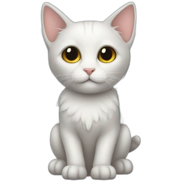 Cat angel wings emoji