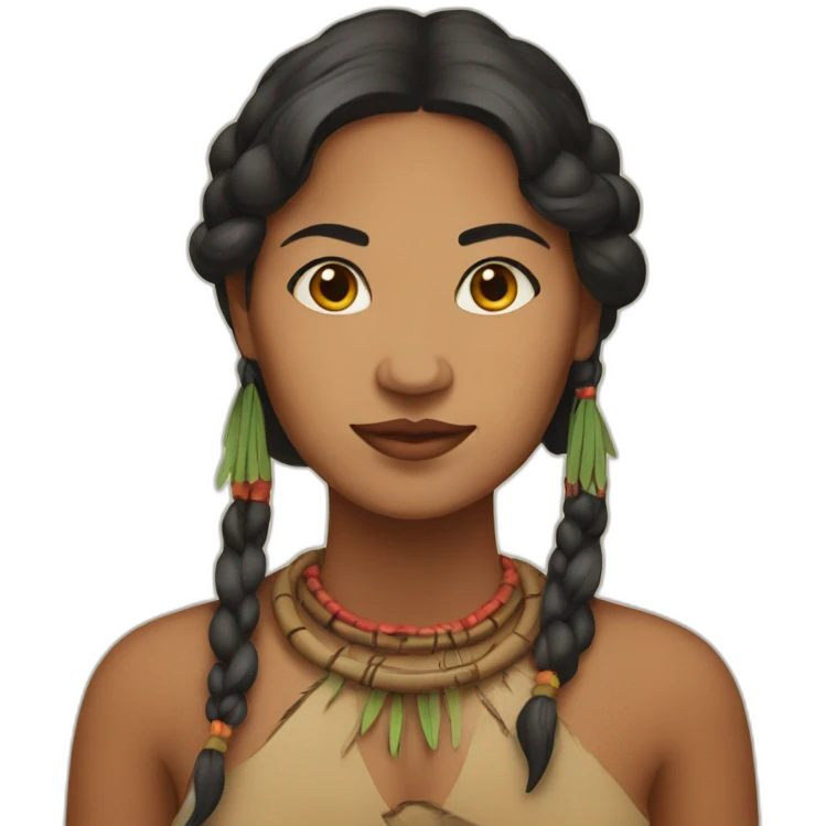 Indigenous najavo woman emoji