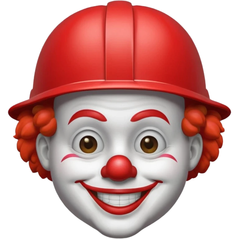 clown with helmet and red shirt emoji