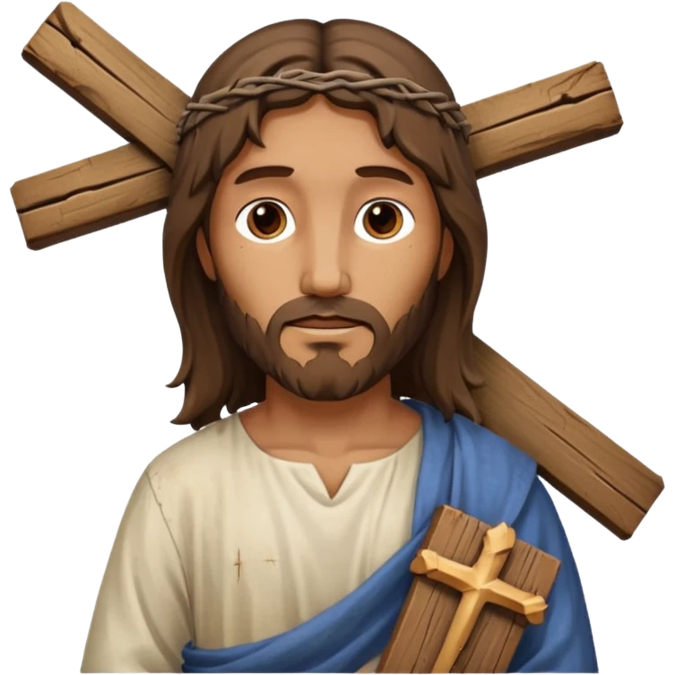 JESUS CARRYING HIS CROSS emoji