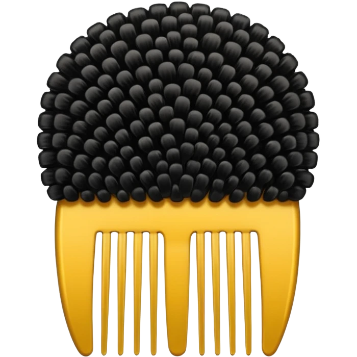 afro comb emoji