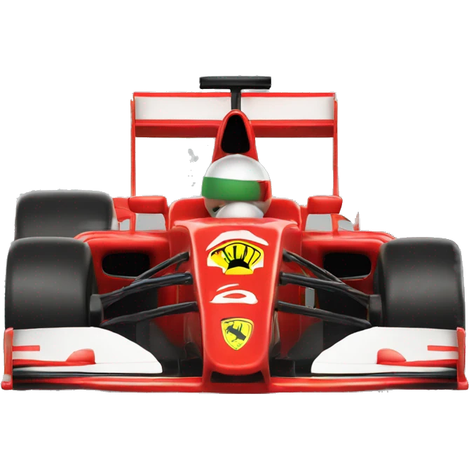 Formula 1 ferrari car emoji