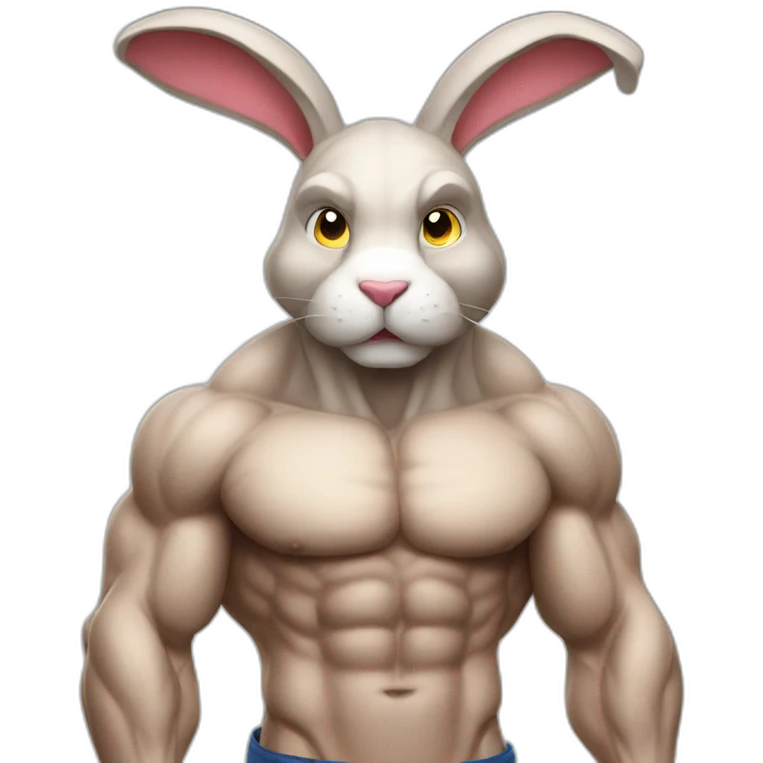 Muscle rabbit emoji