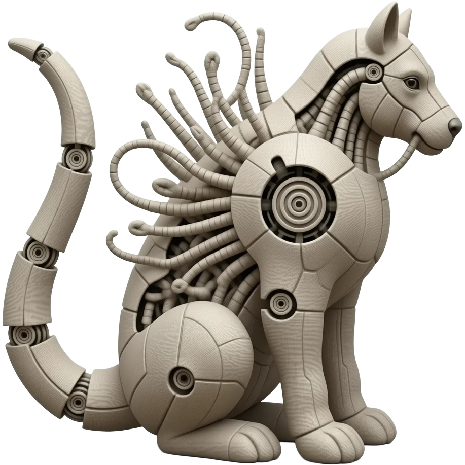 material textile abstract sculpture biomechanical emoji