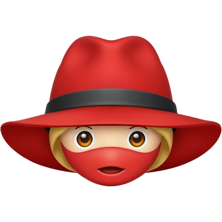 فقط کلاه به رنگ قرمز emoji