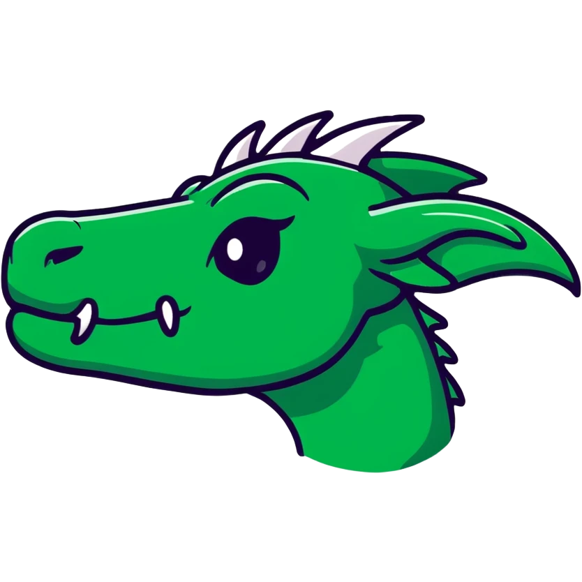 Minecraft black dragon head emoji